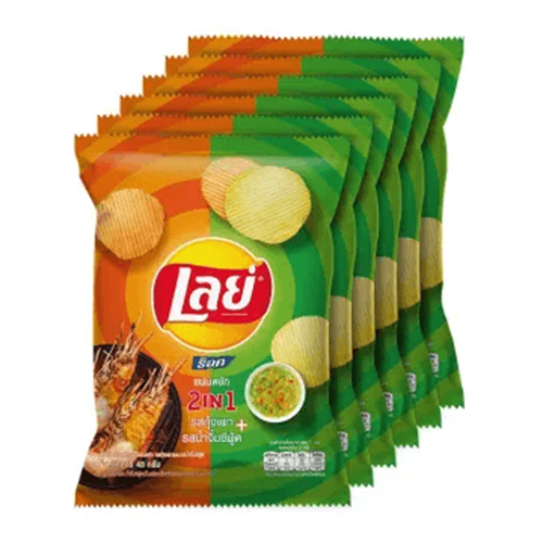 I1 Lay's Grilled prawn and seafood sauce flavor chips 42g 1x6