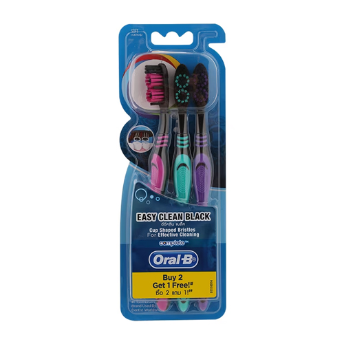 Oral-B Complete Easy Clean Black 3 Toothbrushes 1X6X16