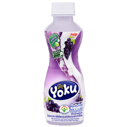 DeeDo Yoku Fruit Juice Grape Flavoured with Yoghurt and Nata De Coco 230ml