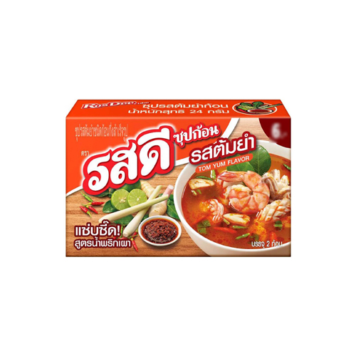 Ros Dee Instant Cube Tom Yum Poup Peasoning 24g 1x24