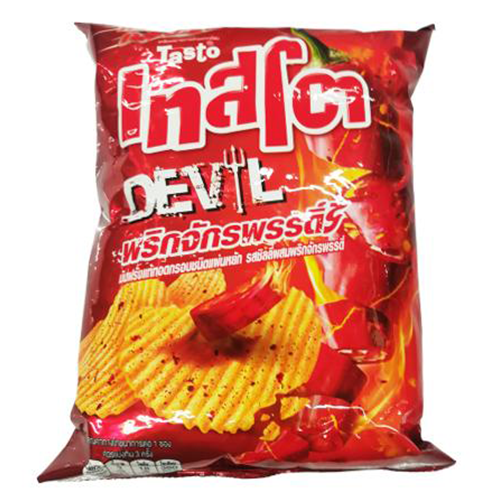 Tasto Potato Chips Devil Emperor Chili Flavored 42g