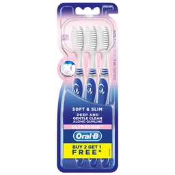 Oral B Soft and Slim 3 Toothbrushes 1X6 / (Pack)