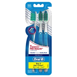 I1 Oral B Pro Health Benefits 3 Toothbrushes / (หน่วย)