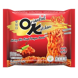 Mama Dried Instant Noodles Oriental Kitchen Shrimp Stir Fried Tomyum Sauce Flavour 85g / (หน่วย)