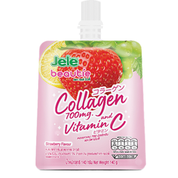 Jele Beautie Jelly Carrageenan with Collagen Mixed Fruit Juice 140g / (หน่วย)