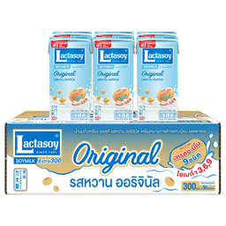 Lactasoy Soy Milk UHT Sweet Flavored 300ml 1x6x6 / (Box)