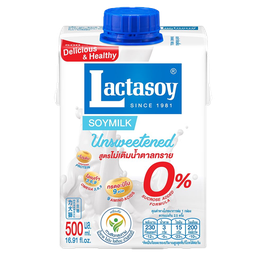 Lactasoy Soy Milk UHT Unsweetened Flavored 500ml / (หน่วย)