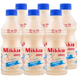 DeeDo Mikku Fruit Juice Original Flavoured with Yoghurt 300 ml 1x6 / (Pack)