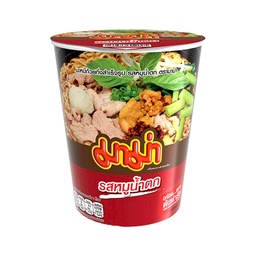 Mama Instant Cup Noodles Moo Nam Tok Flavour 60g / (หน่วย)