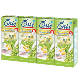 DNA UHT Soy Milk Japanese Rice Germ Low Sugar 180ml 1x4 / (Pack)