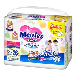 I1 Merries Baby Diaper Pants Size XXL 15-28Kg 26pcs / (단위)