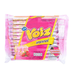 Voiz Cracker Strawberry Flavor 32g 1x12 / (Pack)