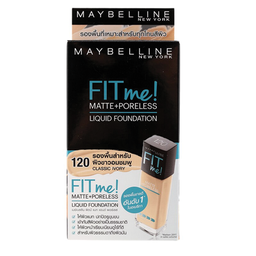 Maybelline Fit Me Matte+Poreless Foundation SPF22 120 Classic Ivory 5ml 1x6 / (Pack)