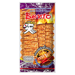 BENTO Seafood Roasted ChilliI Sauce Grill Squid Snack Spicy Flavour 18g / (หน่วย)