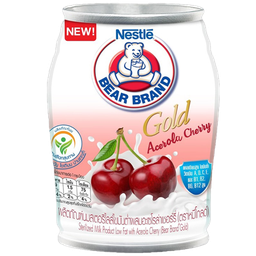 Bear Brand Gold Low Fat Sterilized Milk with Acerola Cherry 140ml / (단위)